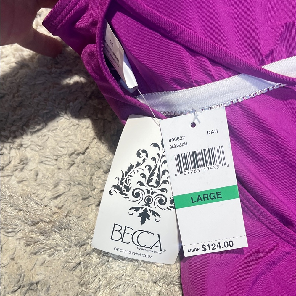 BECCA Women's Purple One Piece Swimsuit NWT